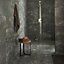 Colours Anthracite Matt Stone effect Porcelain Indoor Wall & floor Tile, Pack of 6, (L)600mm (W)300mm