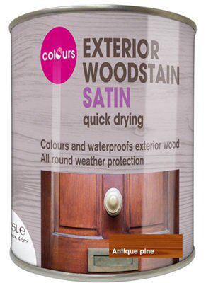 Colours Antique pine Satin Wood stain, 750ml