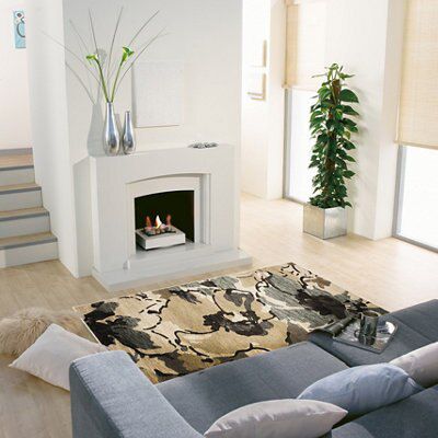 Colours Antonia Beige & brown Floral Large Rug, (L)230cm x (W)160cm