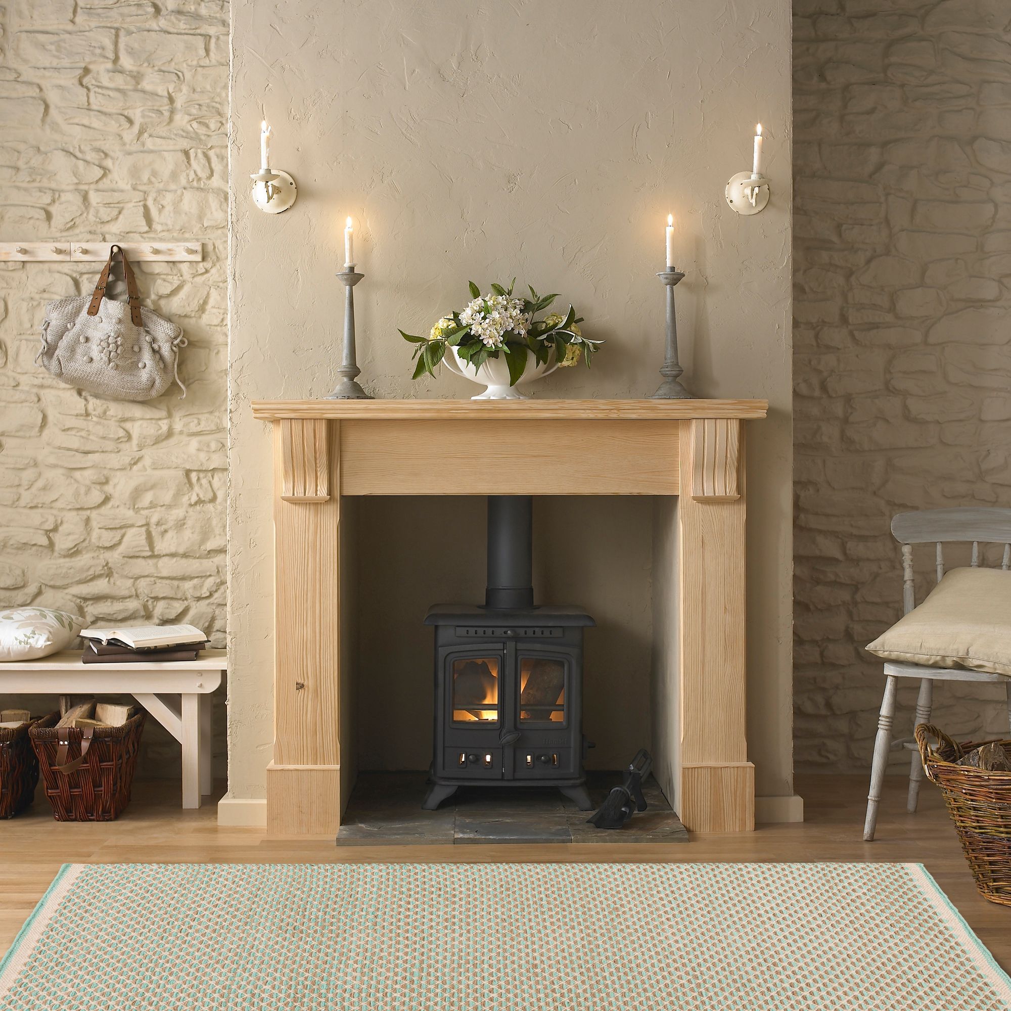 Colours April Beige & turquoise Tonal Medium Rug, (L)170cm x (W)120cm