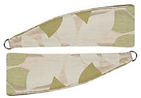 Colours Araxa Green Leaves jacquard Curtain tie, Pack of 2