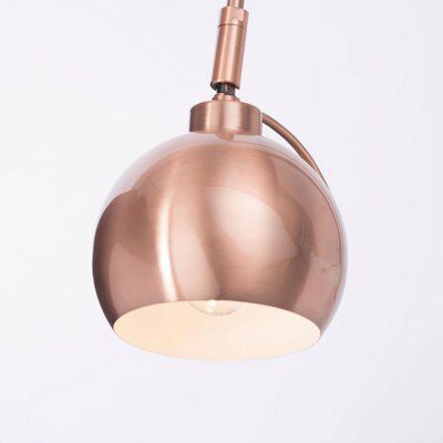 Colours Arc Curve Matt Copper effect Table lamp