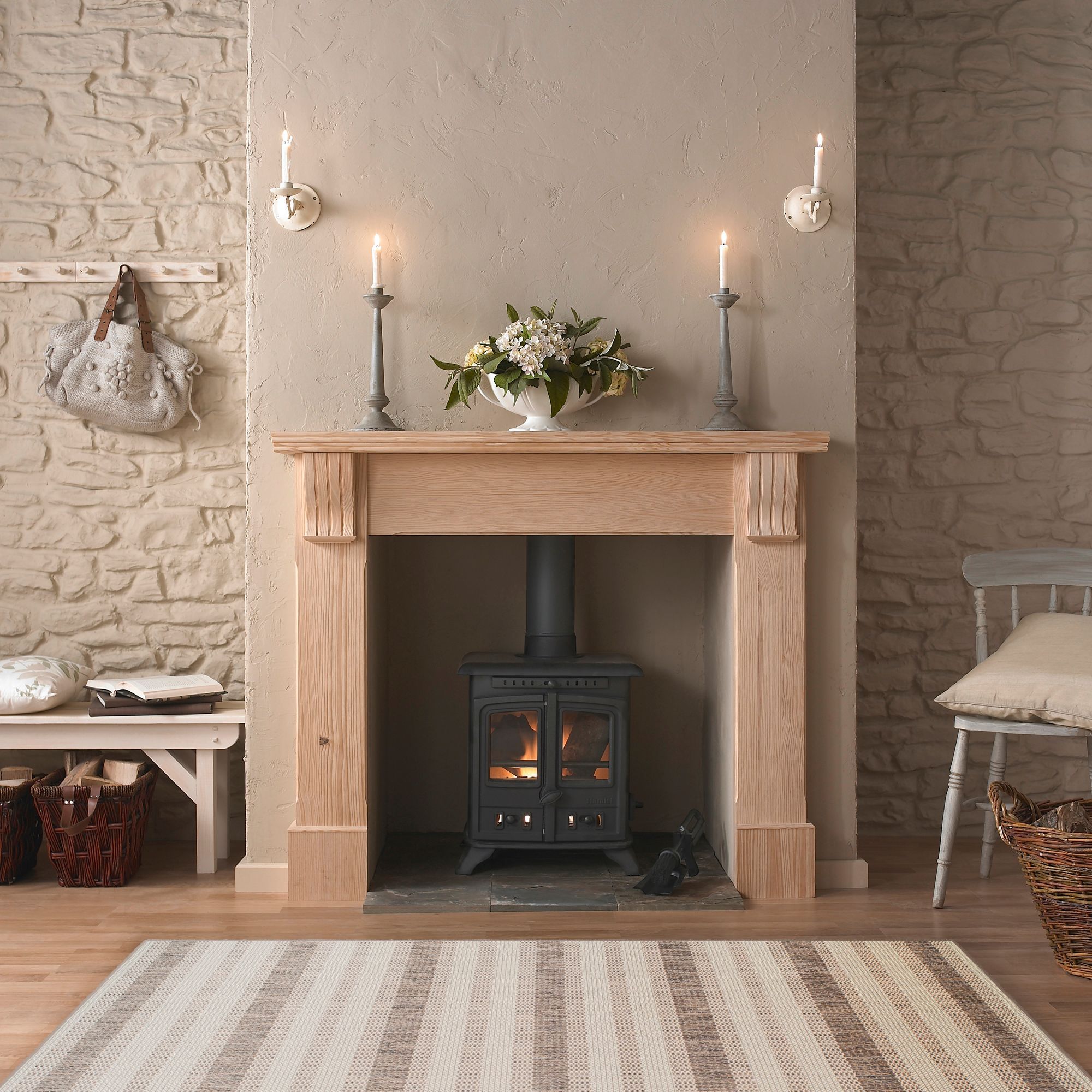 Colours Arianna Cream & natural Medium Rug, (L)160cm x (W)120cm