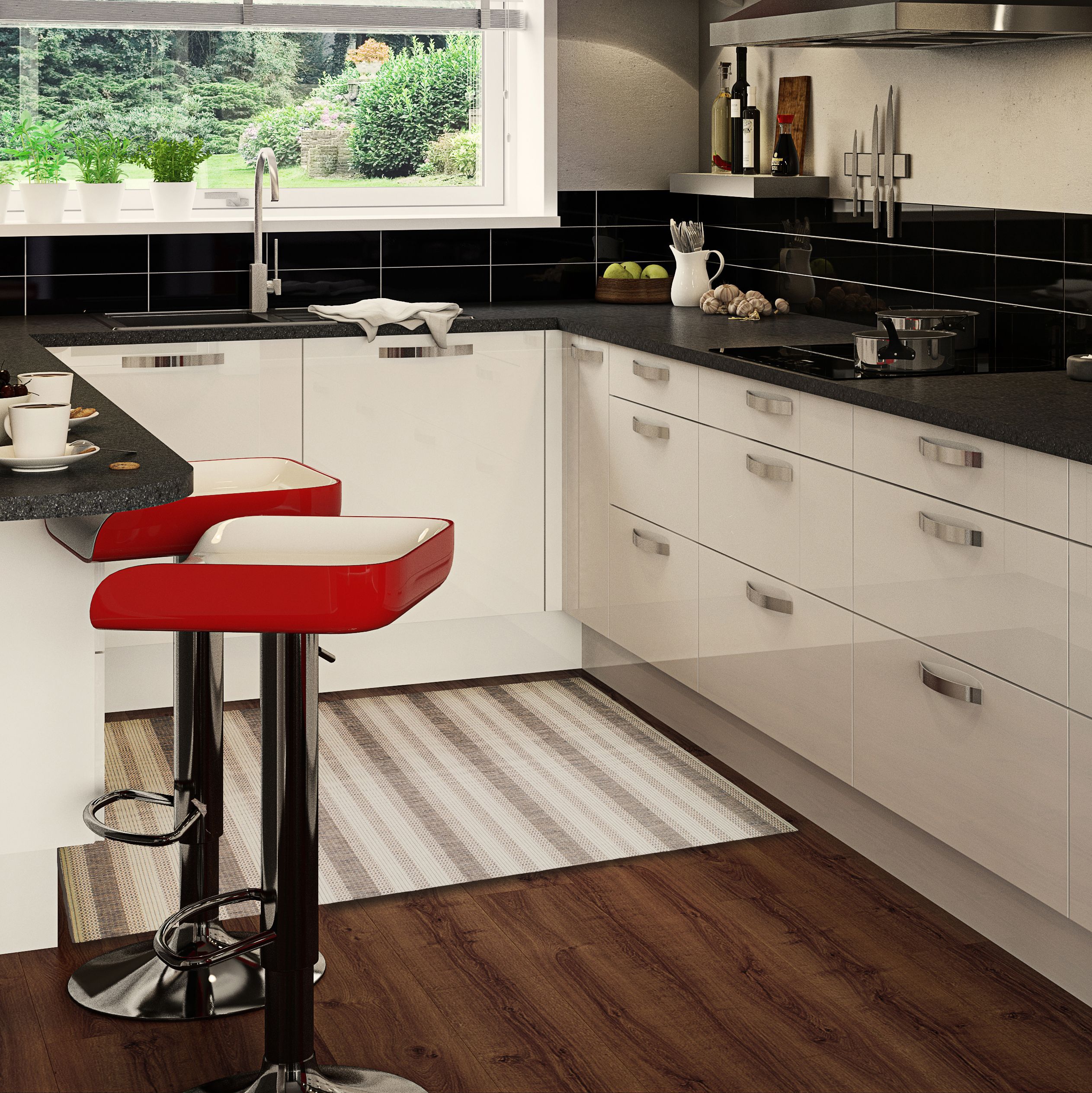Colours Arianna Cream & natural Small Rug, (L)120cm x (W)60cm