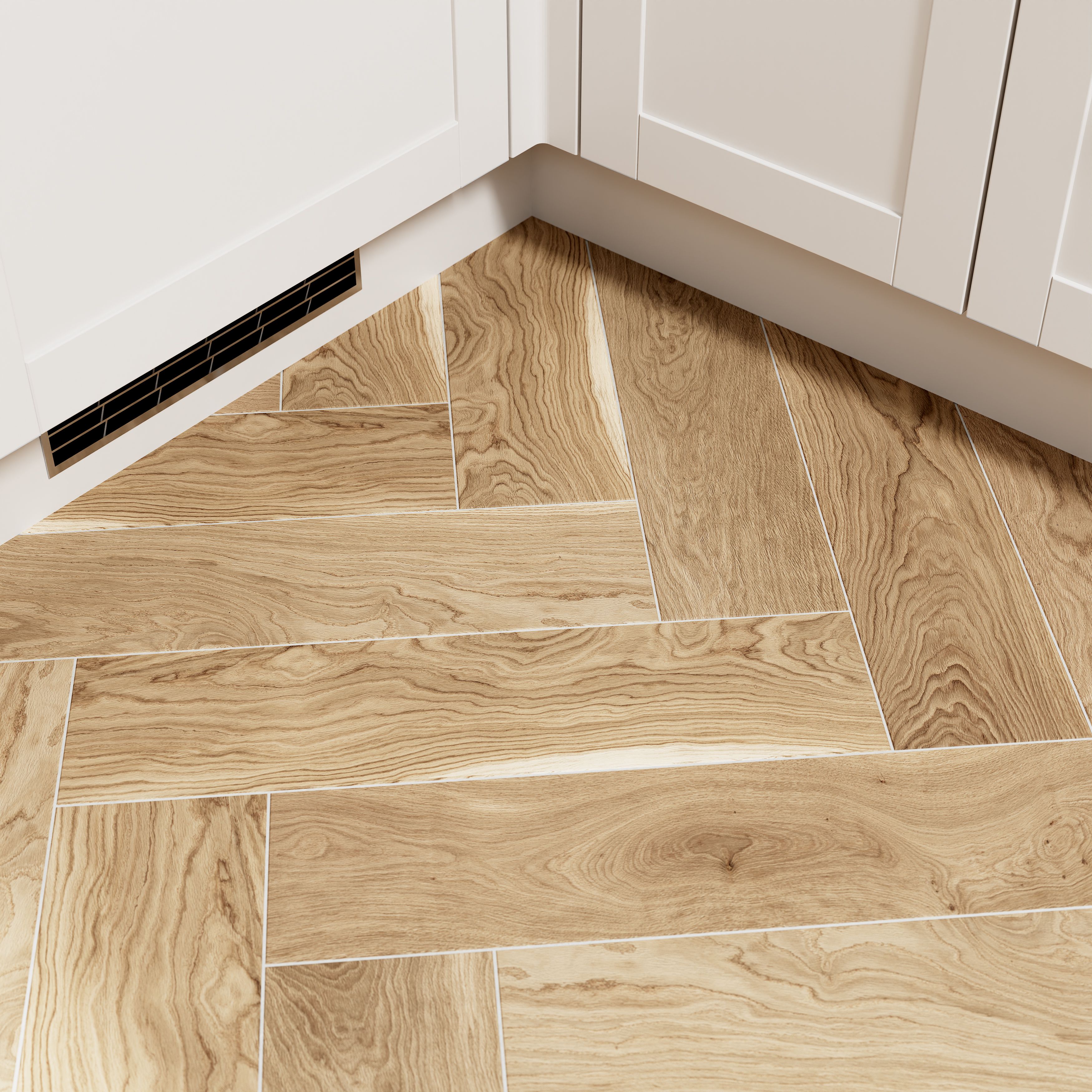 Colours Arrezo Beige Matt Wood effect Textured Porcelain Indoor Wall & floor Tile - 10