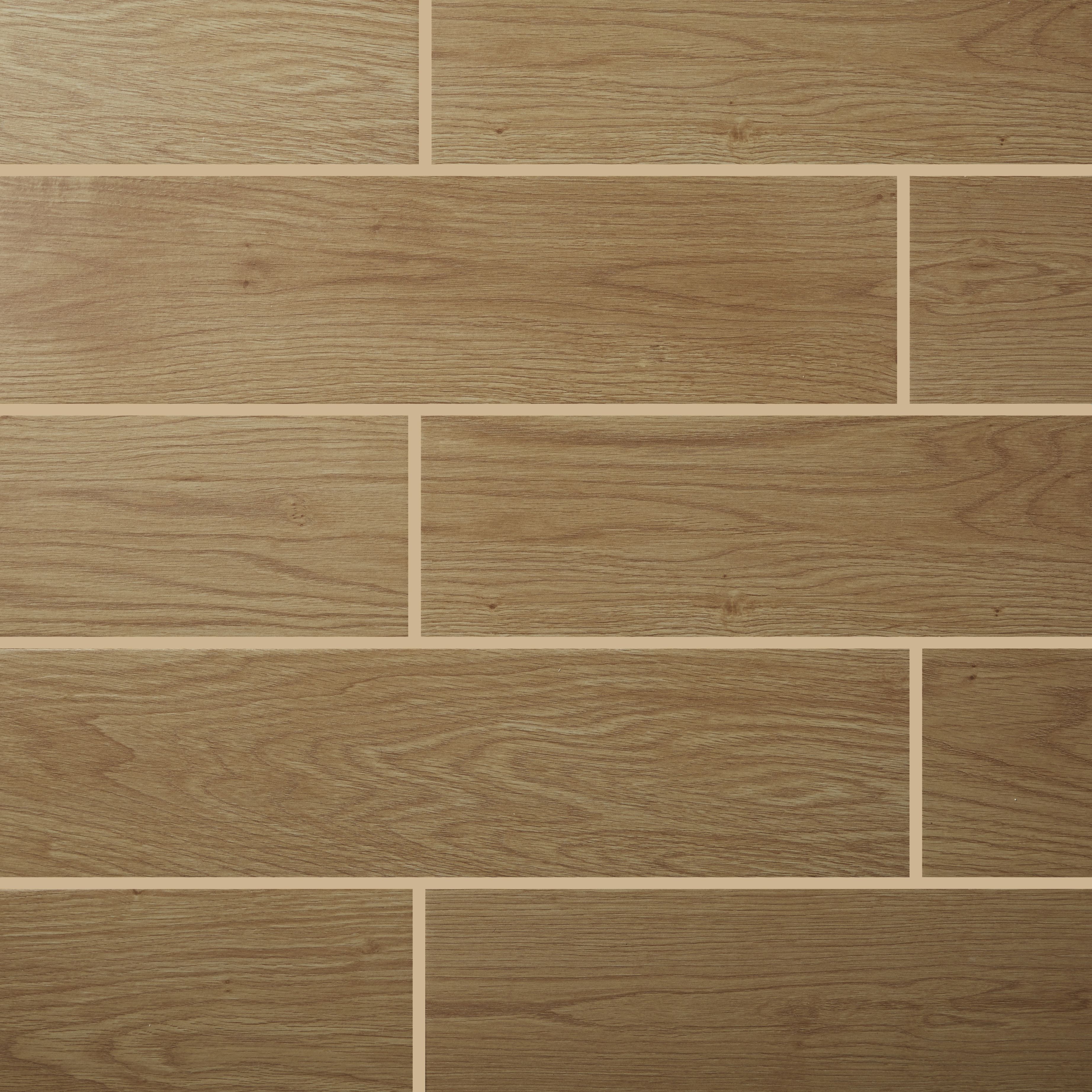 Colours Arrezo Beige Matt Wood effect Textured Porcelain Indoor Wall & floor Tile - 5