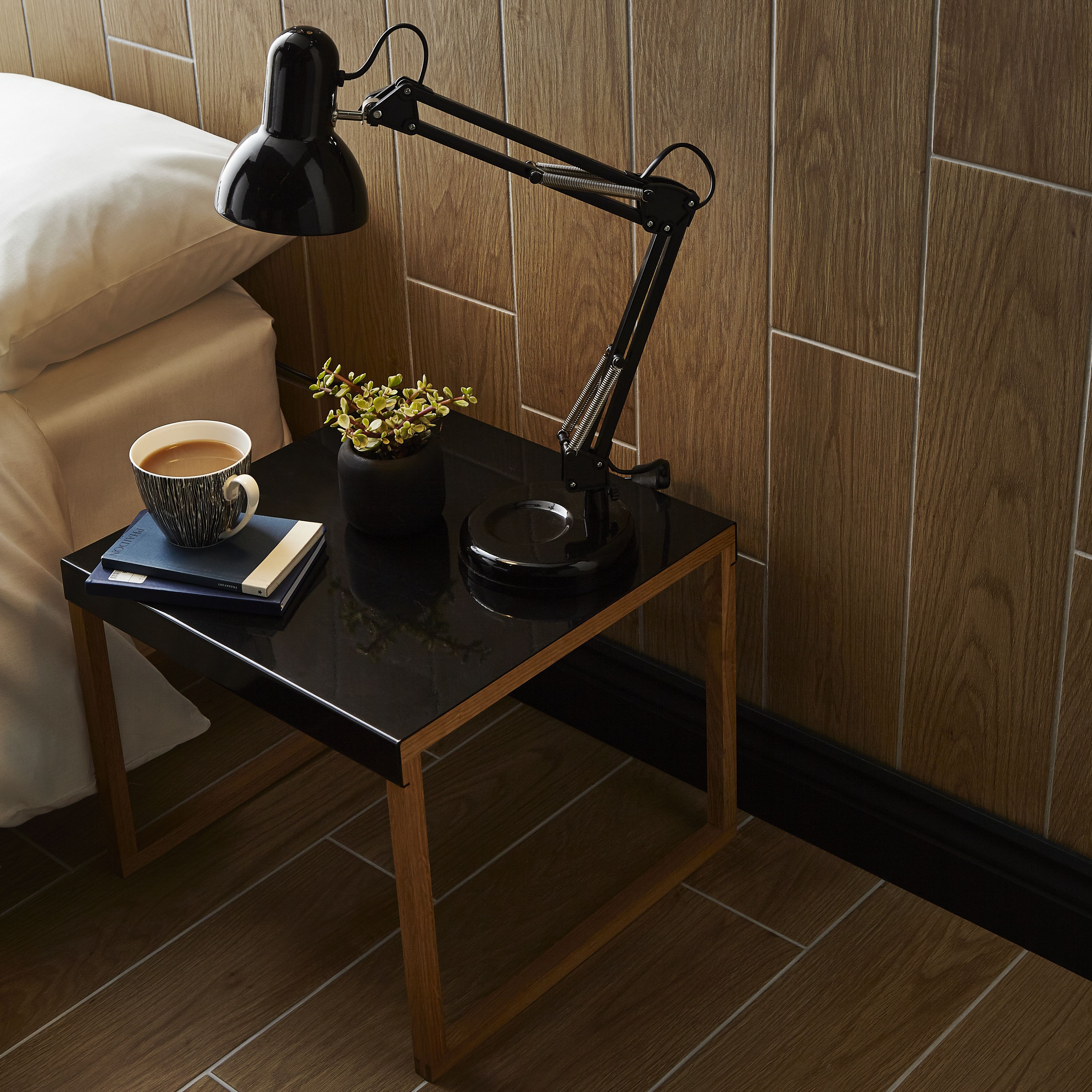 Colours Arrezo Brown Matt Wood effect Textured Porcelain Indoor Wall & floor Tile - 6