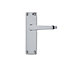 Colours Arsk Polished Chrome effect Steel Straight Latch Door handle (L)101mm