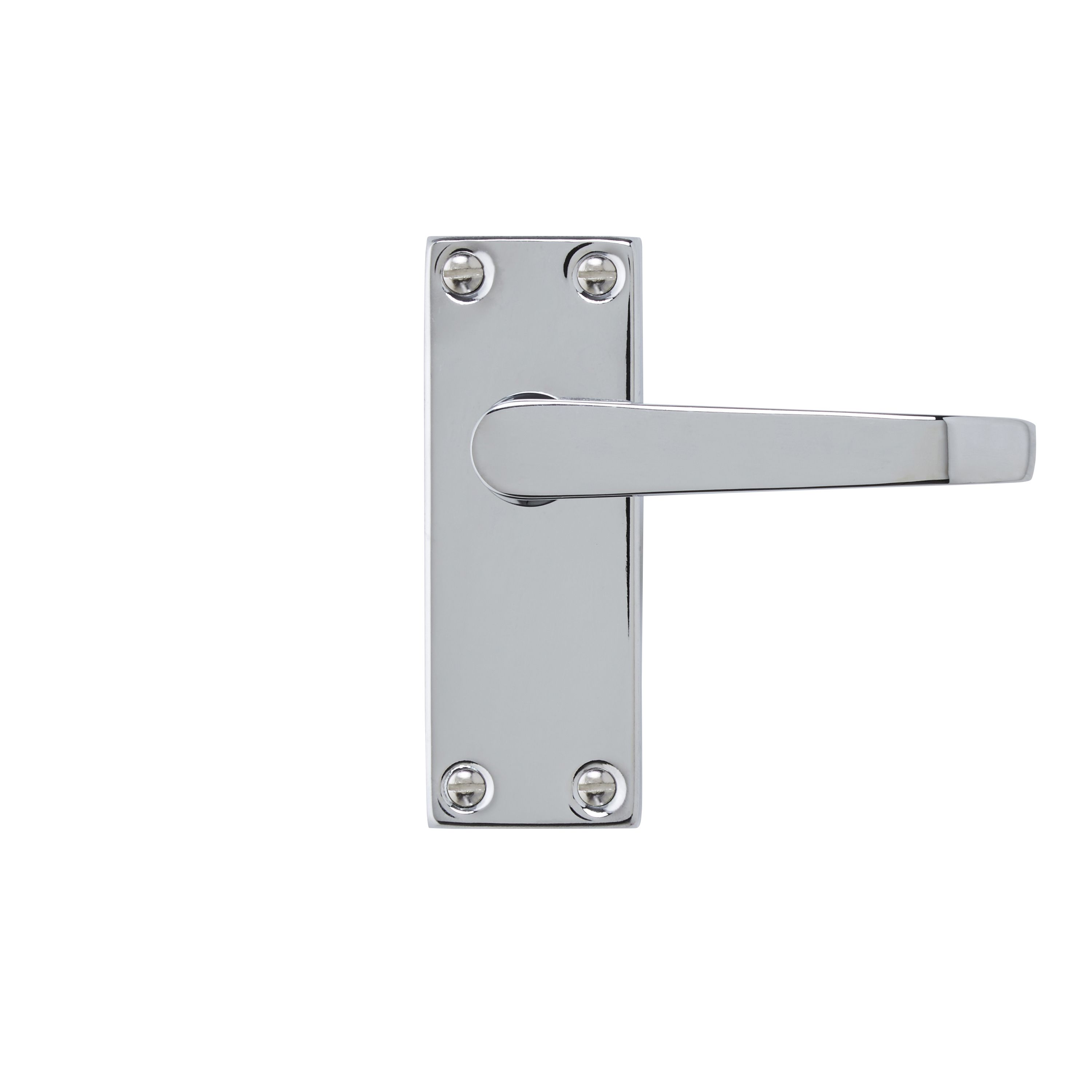 Colours Arsk Polished Chrome effect Steel Straight Latch Door handle (L