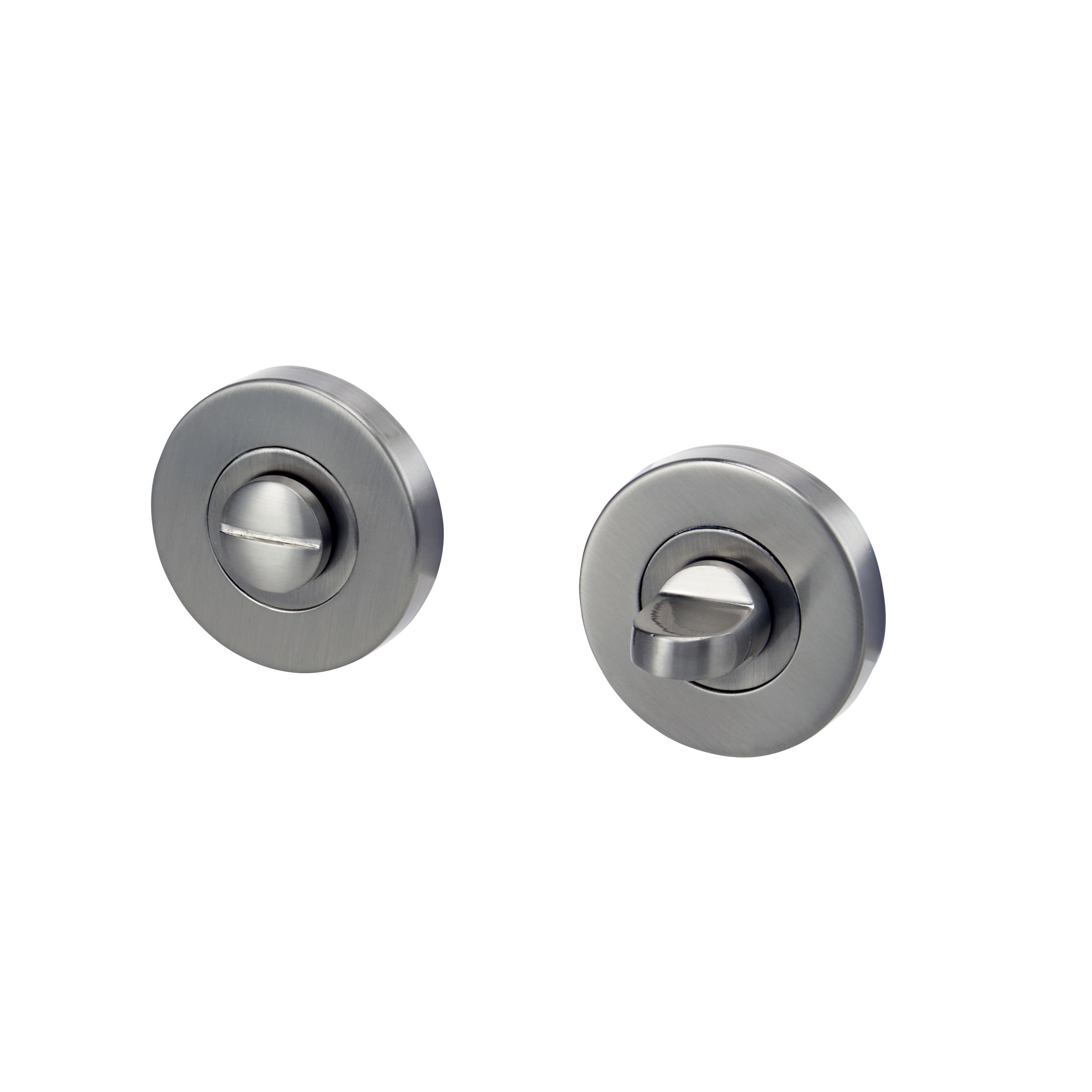 Colours Arsk Satin Steel Bathroom Turn And Release Lock Dia53mm Diy At Bandq 5990