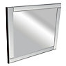 Colours Art deco Clear Square Frameless Mirror (H)360mm (W)360mm