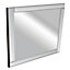 Colours Art deco Clear Square Frameless Mirror (H)360mm (W)360mm