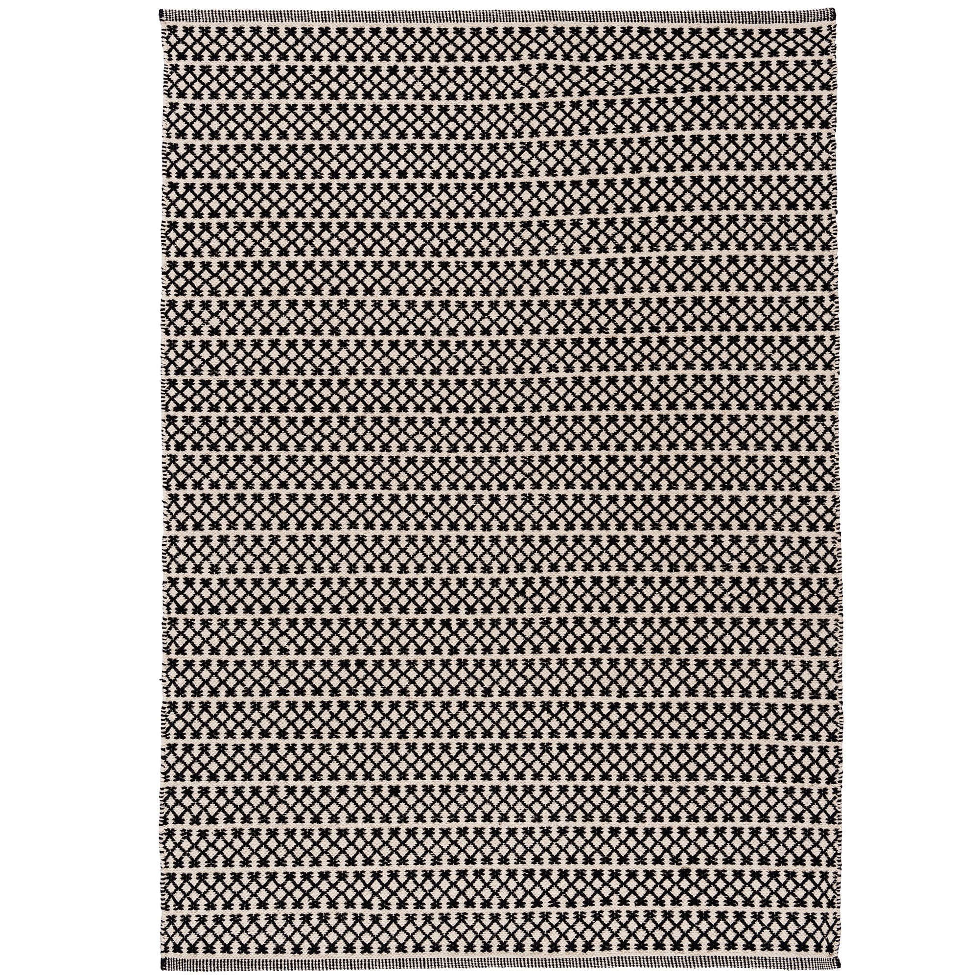 Colours Astrid Black & white Geometric Medium Rug 170cmx120cm