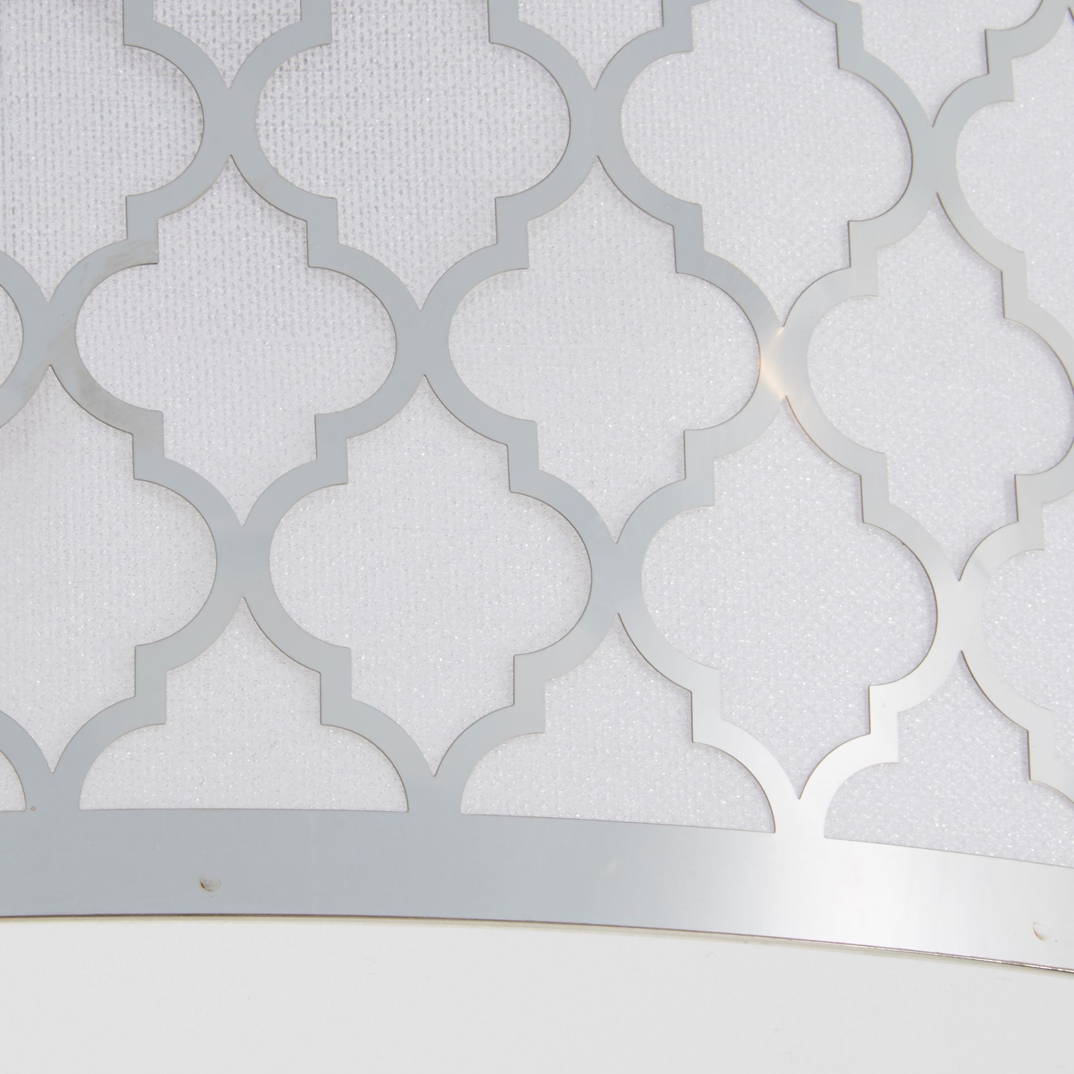 Colours Aula Brushed Metal & plastic Chrome effect Ceiling light