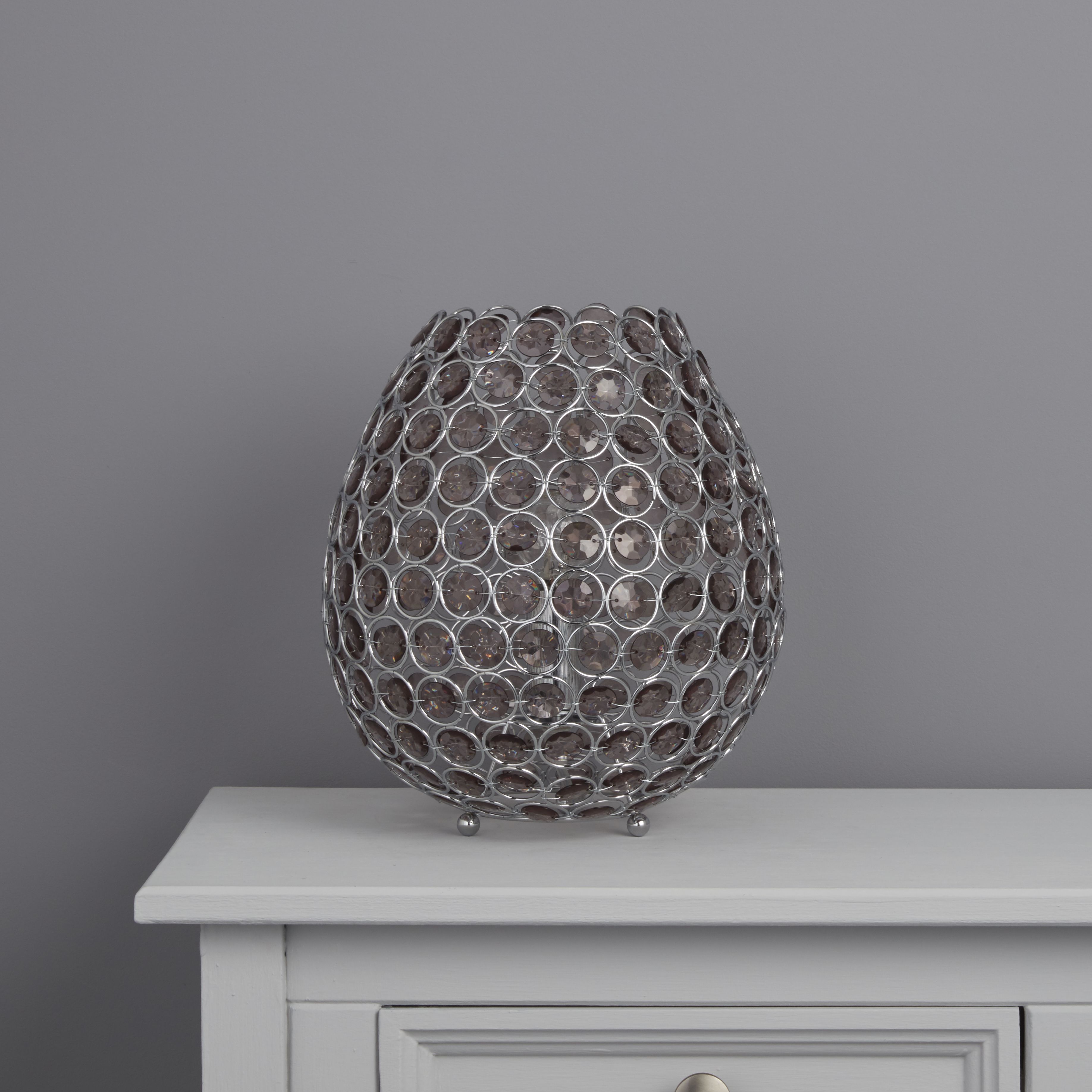 Colours Bartt Matt Clear Eco halogen Table lamp