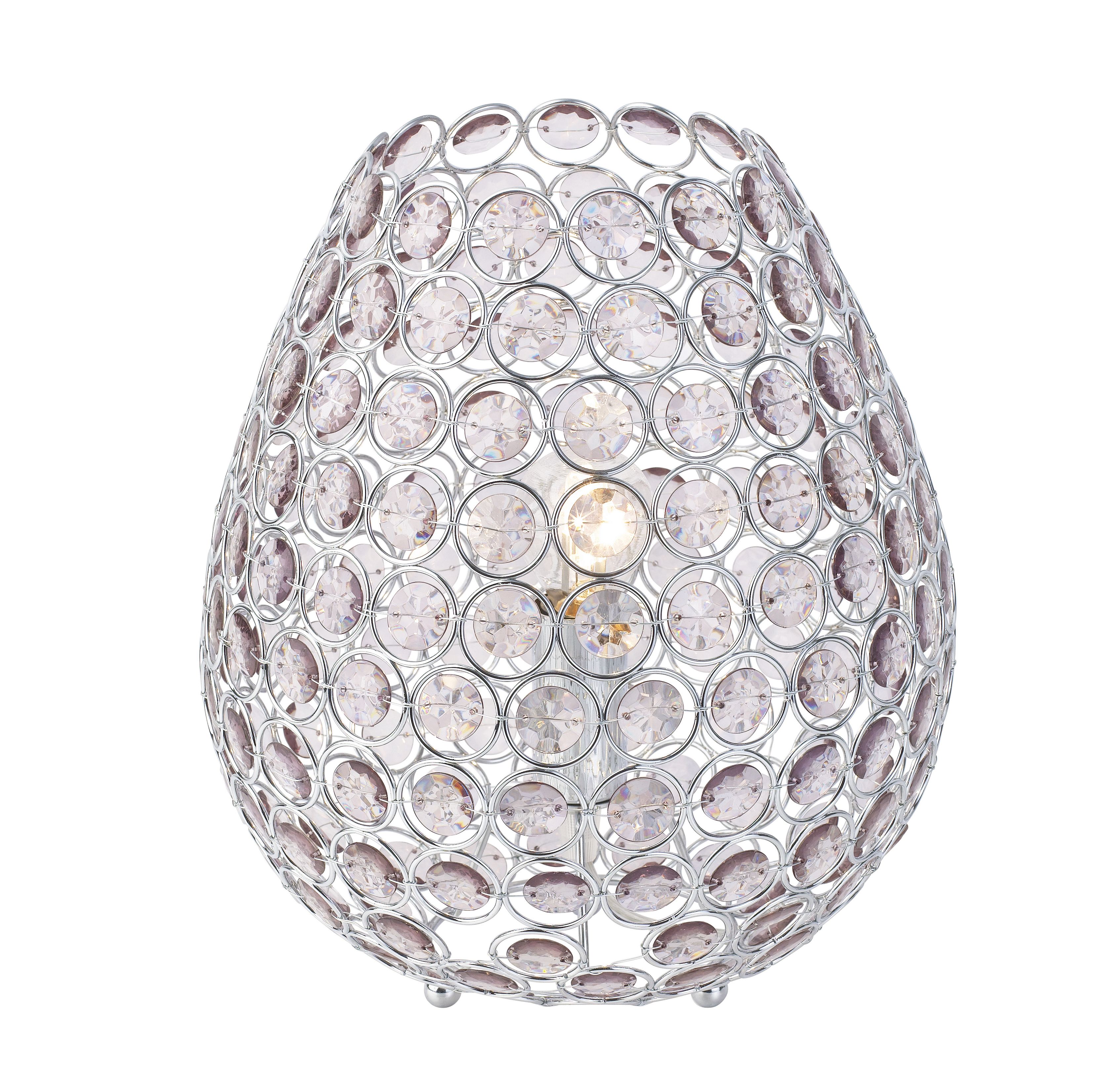 Colours Bartt Matt Clear Eco halogen Table lamp