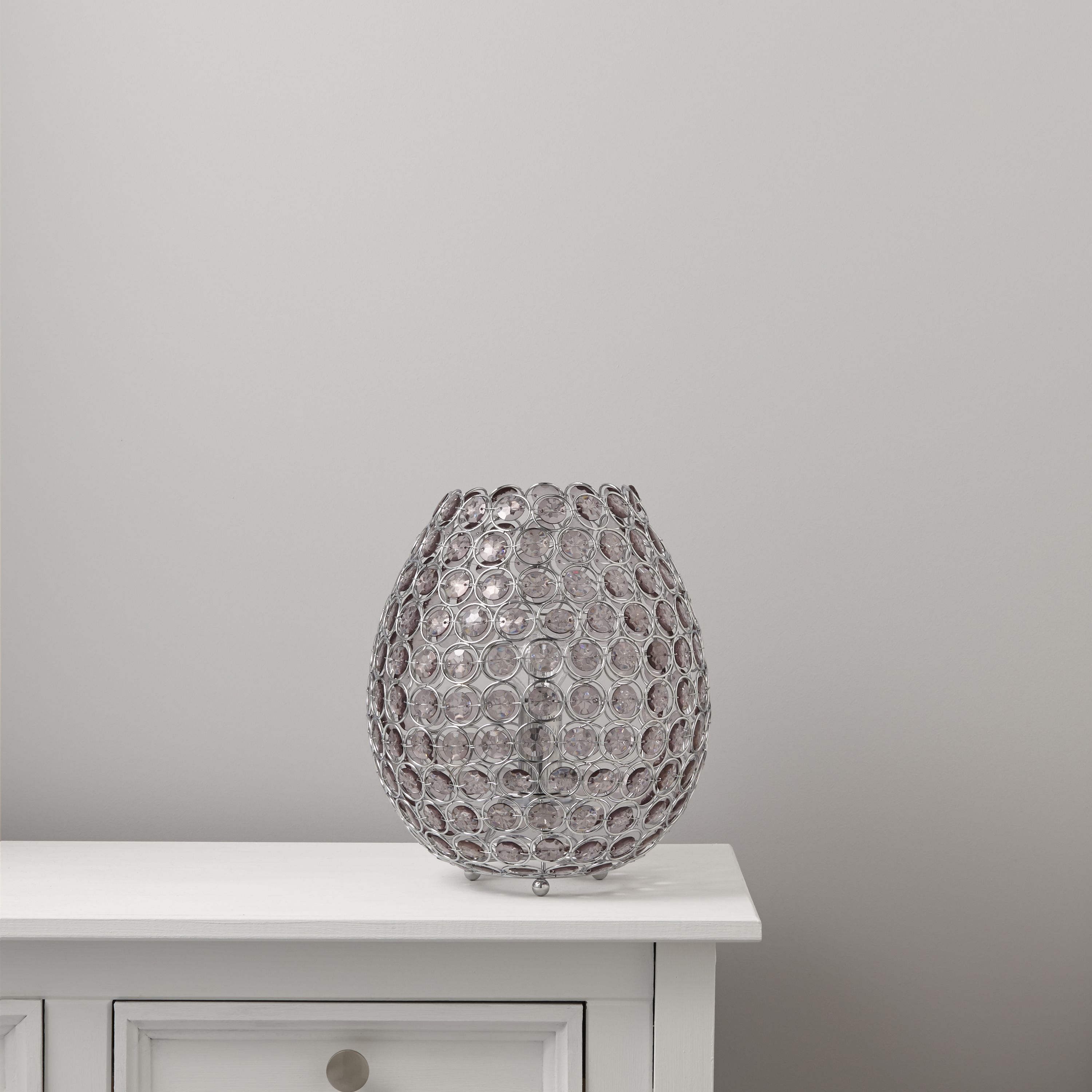 Colours Bartt Matt Clear Eco halogen Table lamp