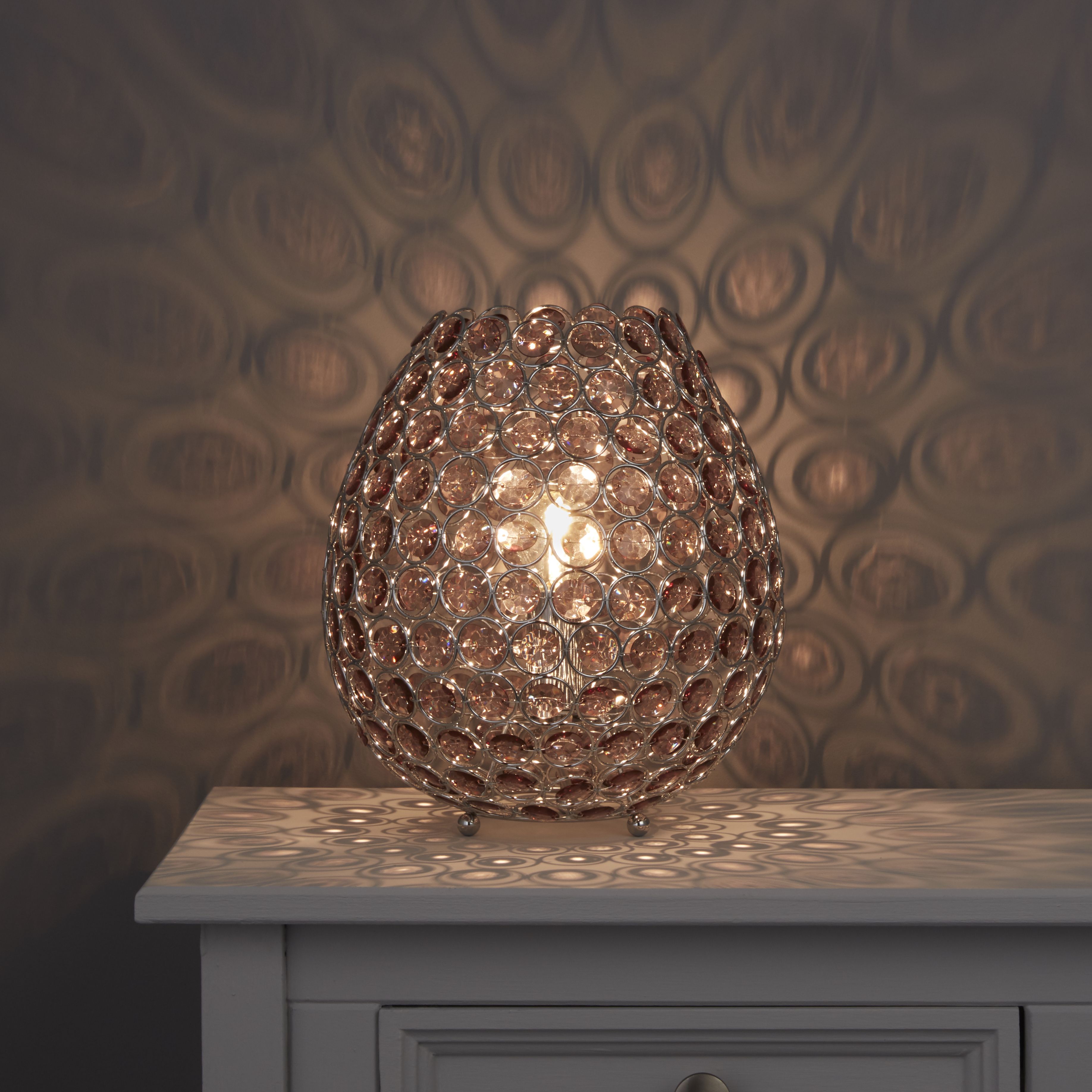 Colours Bartt Matt Clear Eco halogen Table lamp