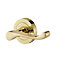 Colours Beja Polished Brass effect Aluminium Scroll Latch Door handle (L)96mm