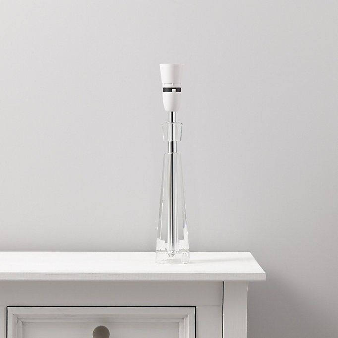 Colours Bellia Matt Clear Table lamp base