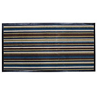 Colours Blue & brown Door mat