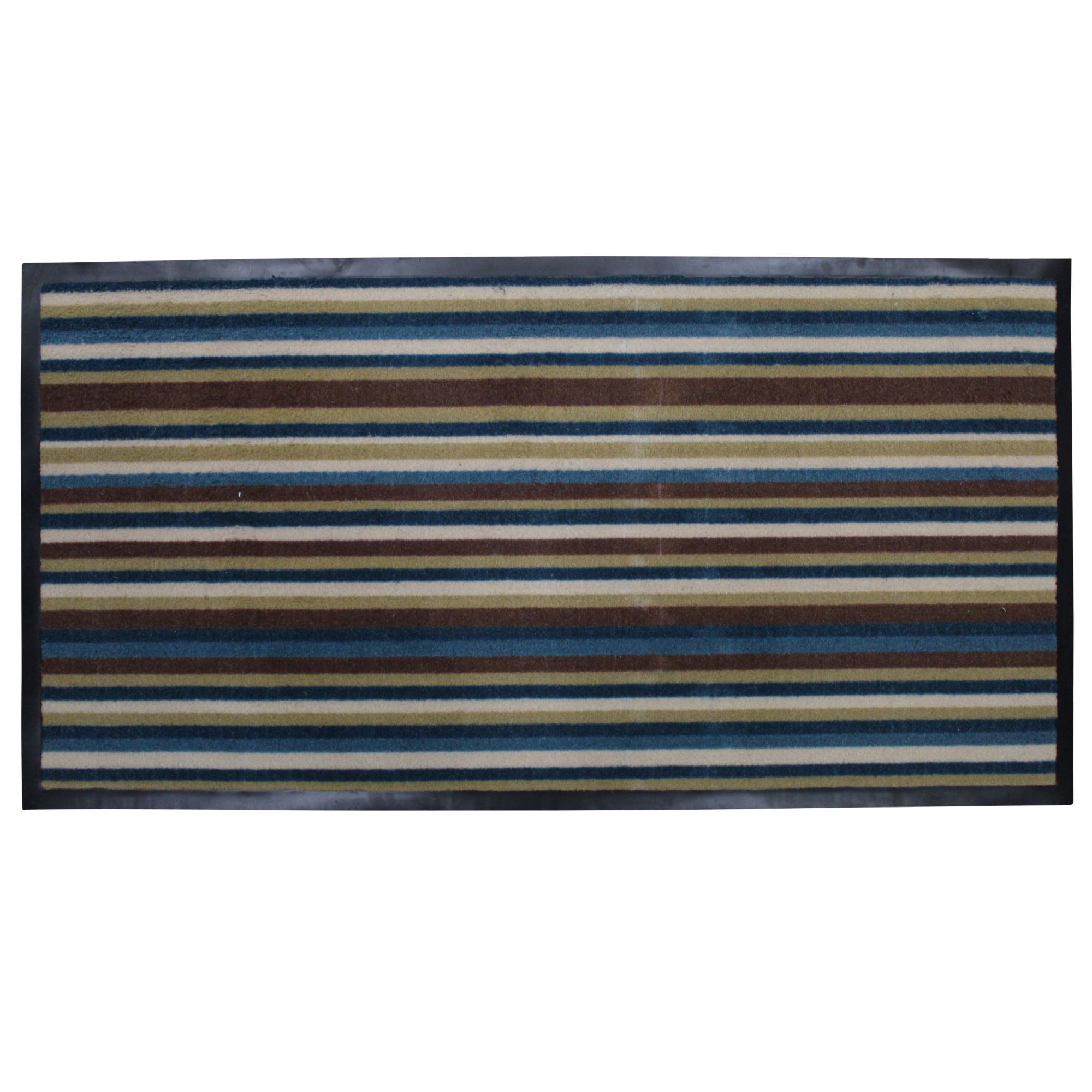 Colours Blue & brown Door mat DIY at B&Q