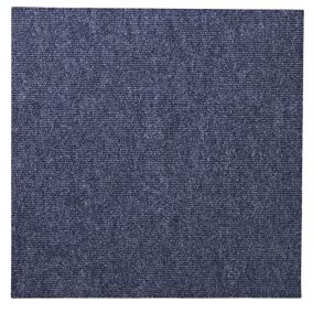 Colours Blue Loop Carpet tile, (L)500mm, Pack of 10