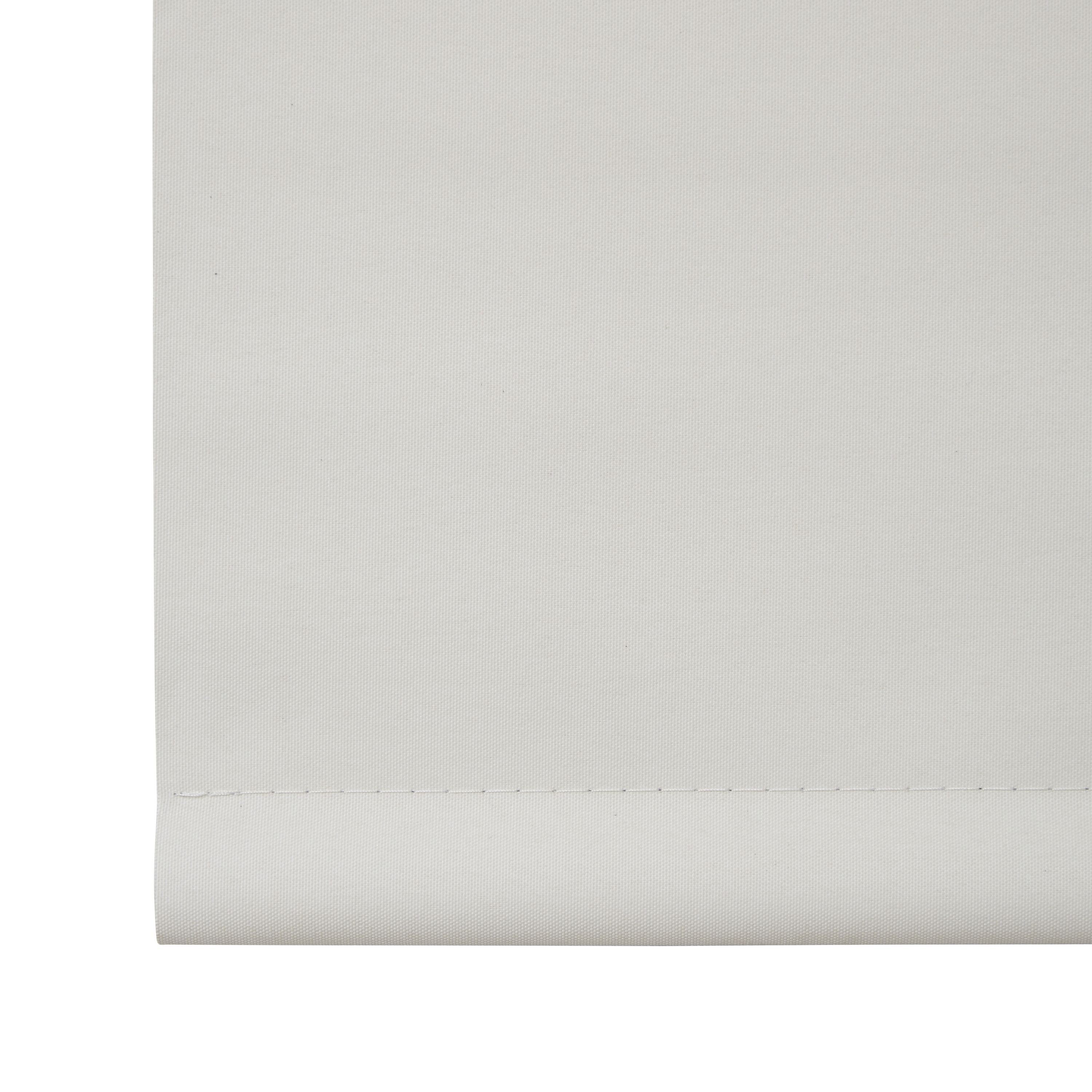 Colours Boreas Corded Ivory Plain Blackout Roller Blind (W)90cm (L)180cm