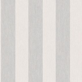 Colours Boutique Grey Striped Mica effect Embossed Wallpaper