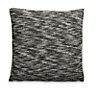Colours Braelym Knitted slub Black Cushion (L)43cm x (W)43cm