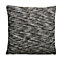 Colours Braelym Knitted slub Black Cushion (L)43cm x (W)43cm