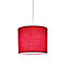 Colours Briony Crimson red Classic Light shade (D)150mm