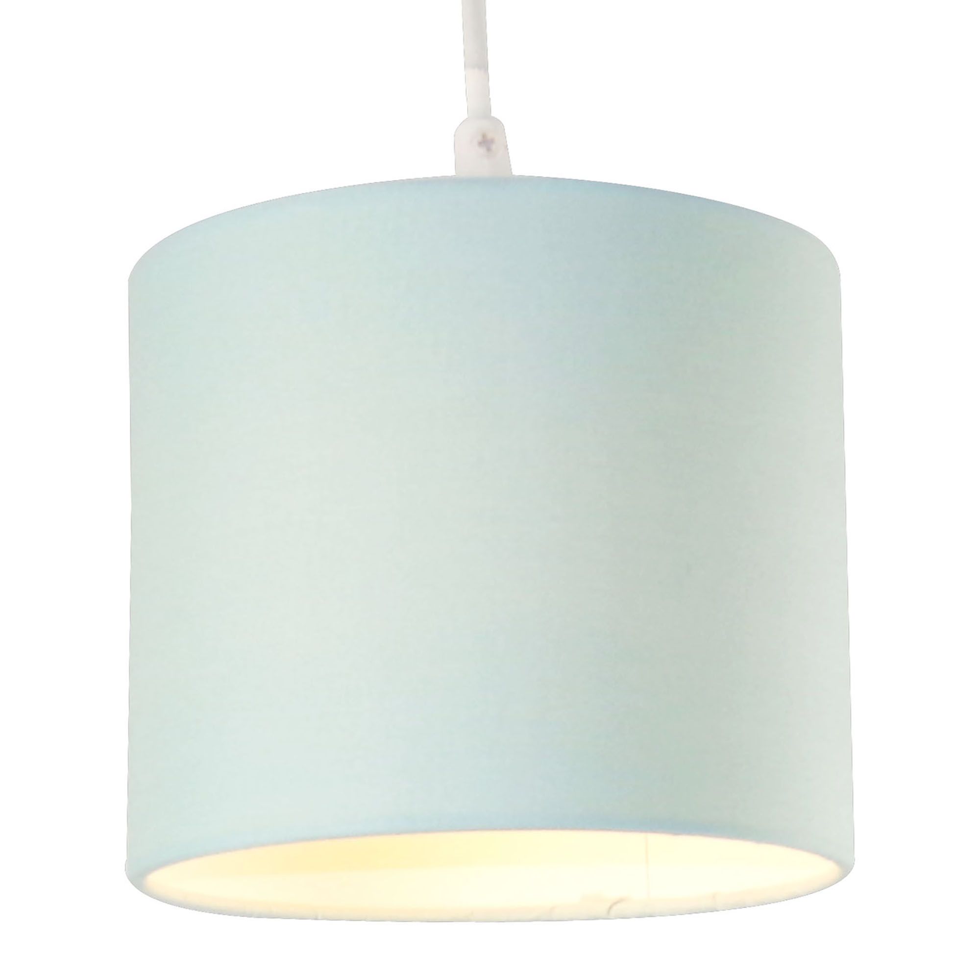 Duck egg blue store lamp shade b&q