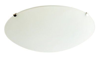 Colours Brushed Glass & metal White Ceiling light
