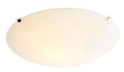 Colours Brushed Glass & metal White Ceiling light