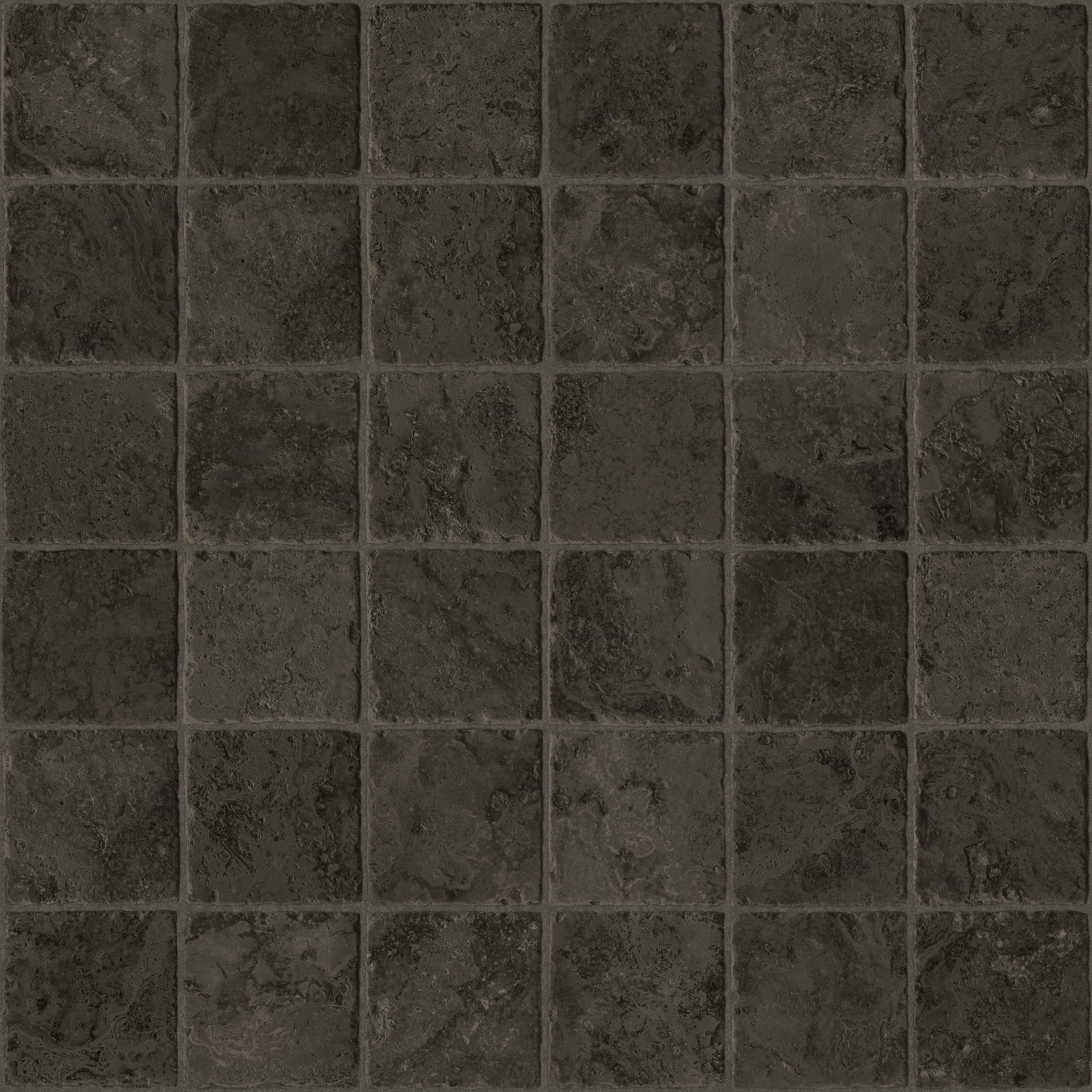 Colours Burgio Black Tile Stone effect Vinyl flooring