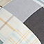 Colours Caddington Patchwork Blue, cream & grey Cushion (L)43cm x (W)43cm