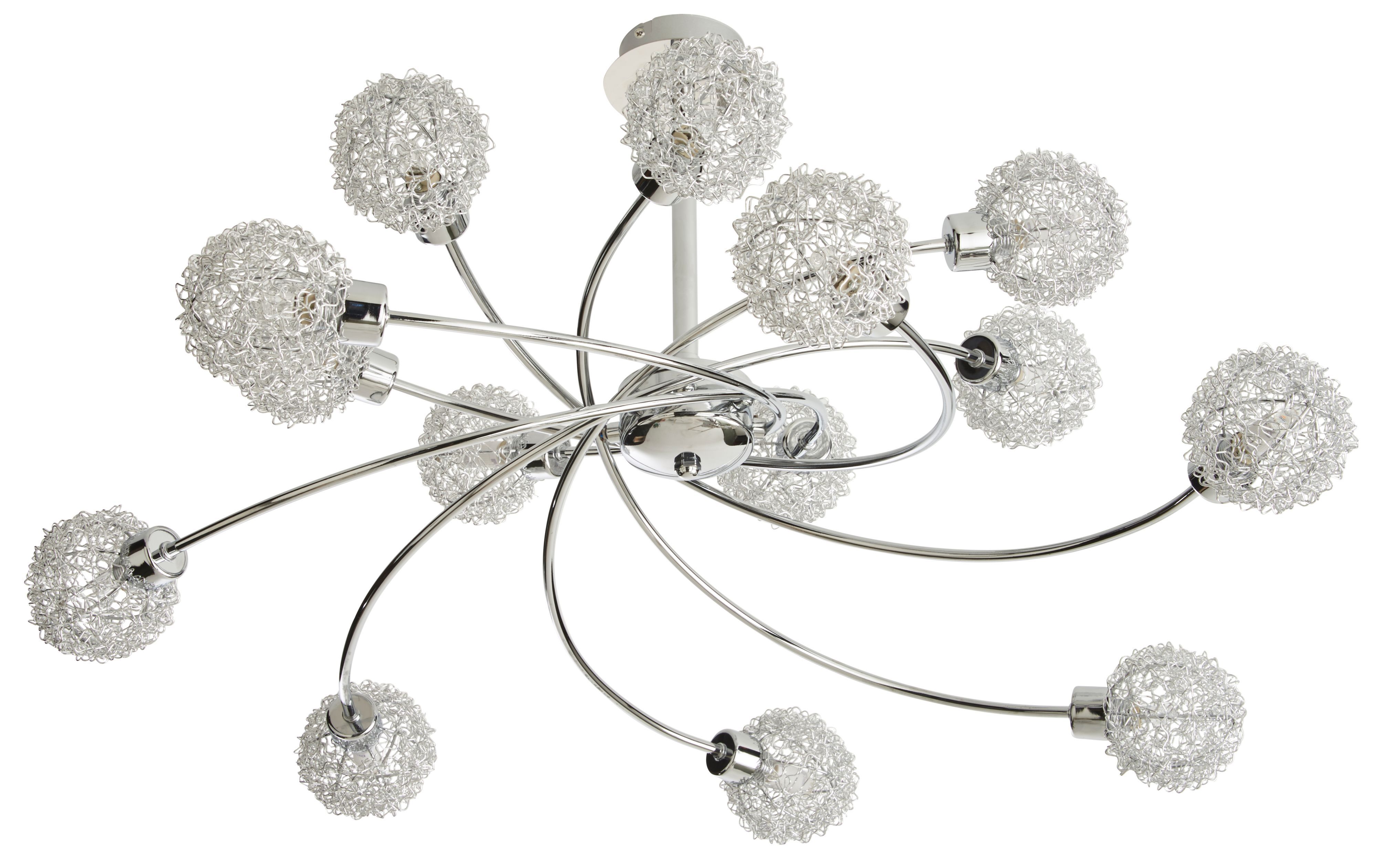 Caelus chrome effect 14 lamp ceiling light sales
