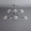 Colours Caelus Brushed Metal Chrome effect 14 Lamp Ceiling light