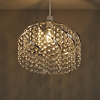 Colours Carbucca Clear Crystal effect Beaded Light shade (D)300mm