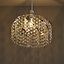 Colours Carbucca Clear Crystal effect Beaded Light shade (D)300mm