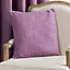 Colours Carina Plain Blueberry & purple Cushion (L)50cm x (W)50cm