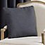 Colours Carina Plain Charcoal Cushion (L)50cm x (W)50cm