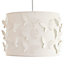 Colours Carriera Cream Butterfly cut-out Light shade (D)300mm