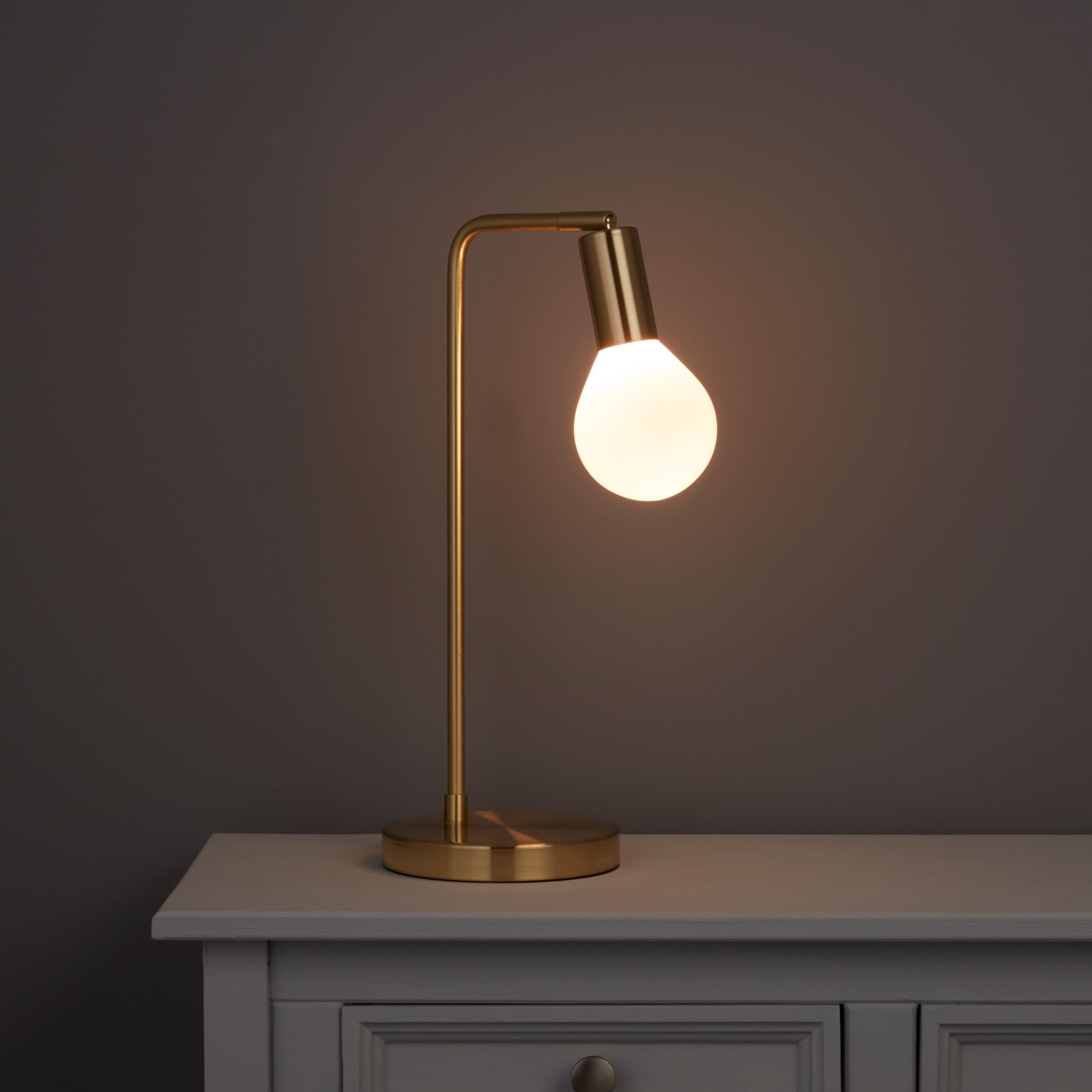 Gold lamp deals bedside