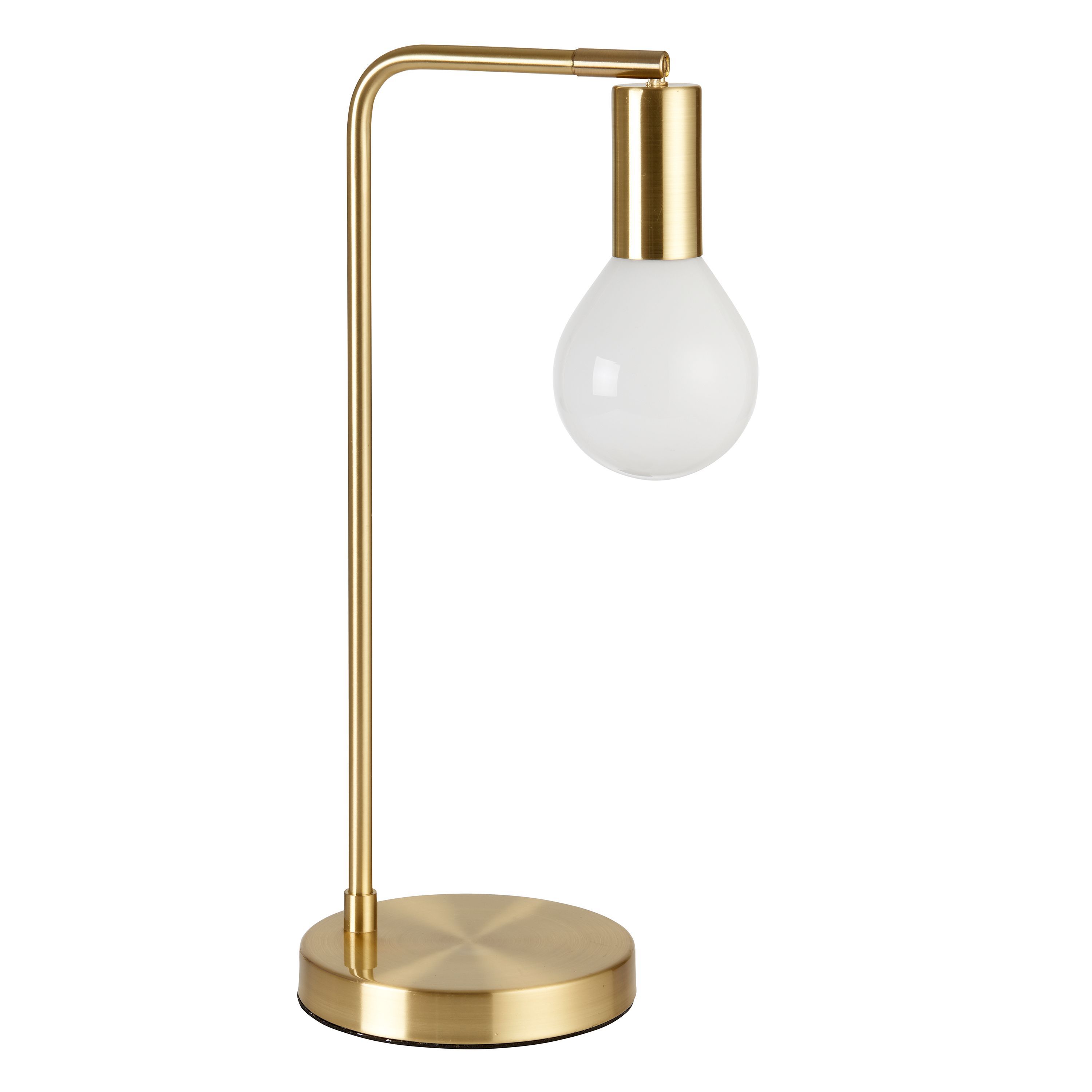 Colours Channing Matt Gold effect Table lamp