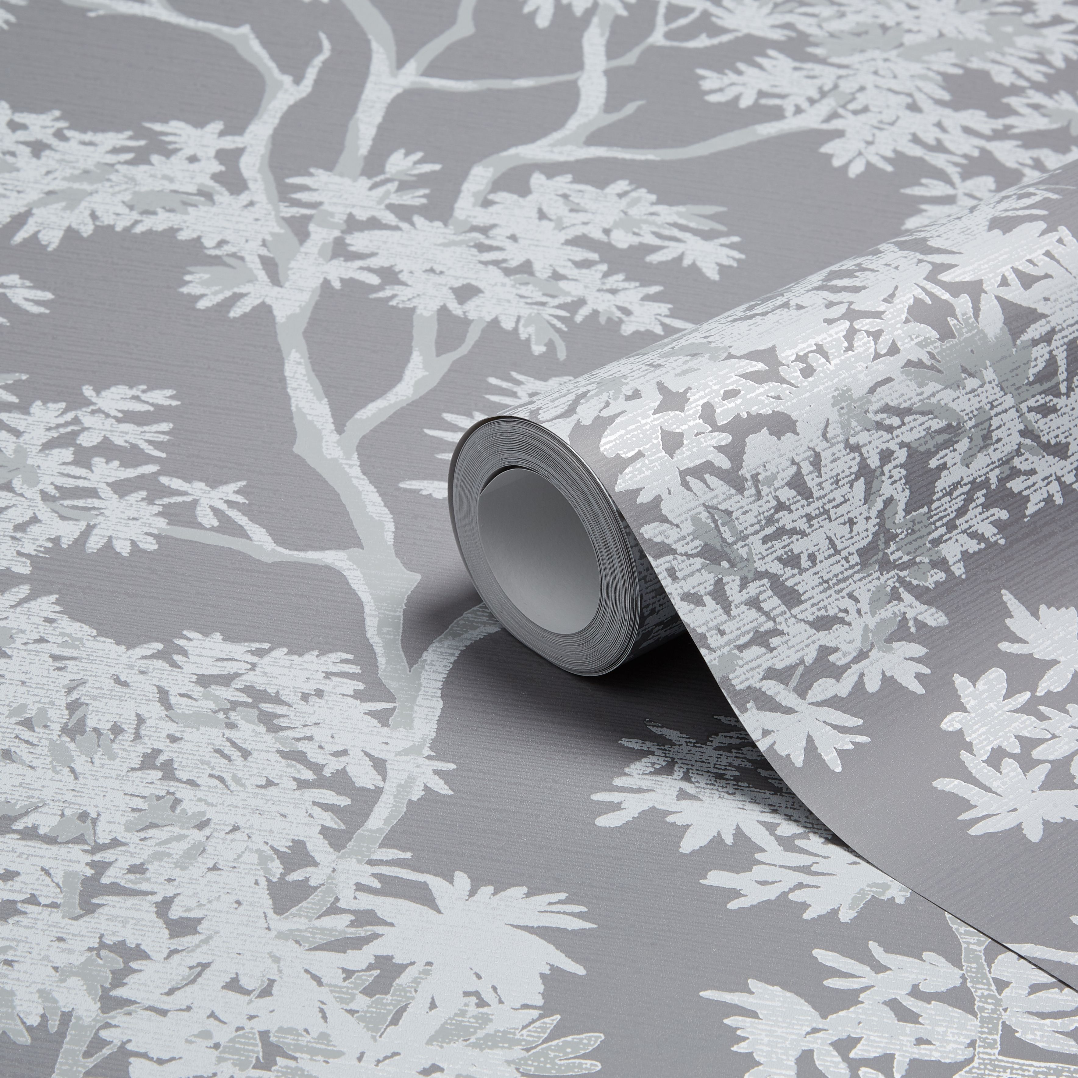 Grey wallpaper deals b&q