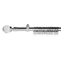 Colours Chateau Stainless steel effect Extendable Curtain pole, (L)2000mm-3000mm
