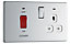 Colours Chrome effect 45A Cooker Switch