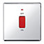 Colours Chrome effect 45A Cooker Switch